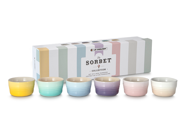 Stoneware Sorbet Set of 6 Mini Ramekins image number 1