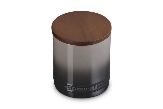 Signature 1.1L Storage Jar with Wooden LidFlint image number 2