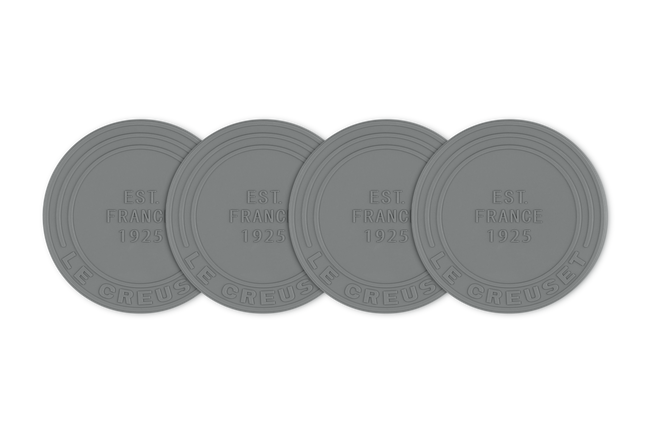 Silicone Set of 4 Coasters 1925 DesignFlint image number 1