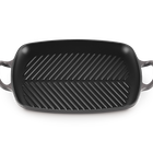 Le Creuset Cast Iron Signature Shallow Rectangular Grill 30cm FlintFlint image number 2