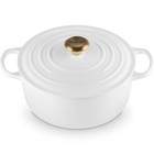 Cast Iron Signature Round CasseroleWhite image number 2
