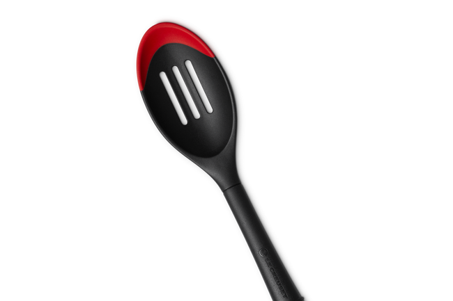 Professional Silicone Edge Slotted SpoonCerise image number 2
