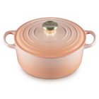 Cast Iron Signature Round CasserolePêche image number 2