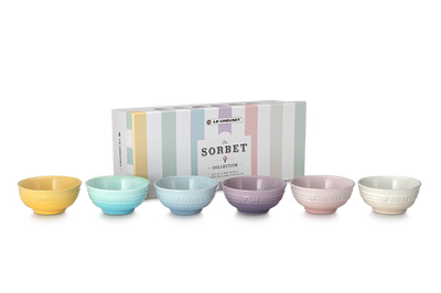 Stoneware Sorbet Set of 6 Mini Bowls