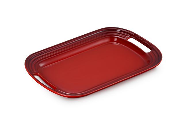 Stoneware BBQ PlatterCerise image number 6