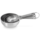 Le Creuset Stainless Steel Set of 4 Measuring Cups image number 3