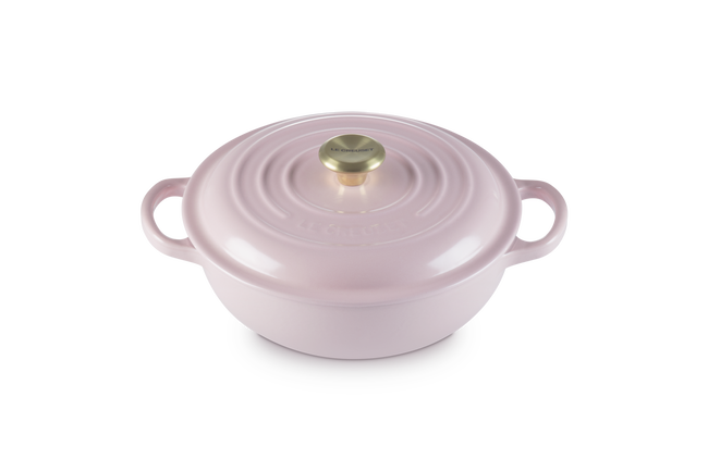 Le Creuset Cast Iron Signature Stew Pot 22cm Chiffon PinkChiffon Pink image number 2