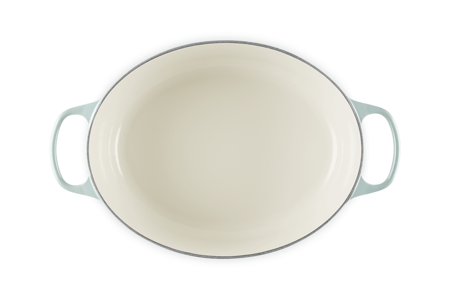 Le Creuset Cast Iron Signature Oval CasseroleSea Salt image number 5