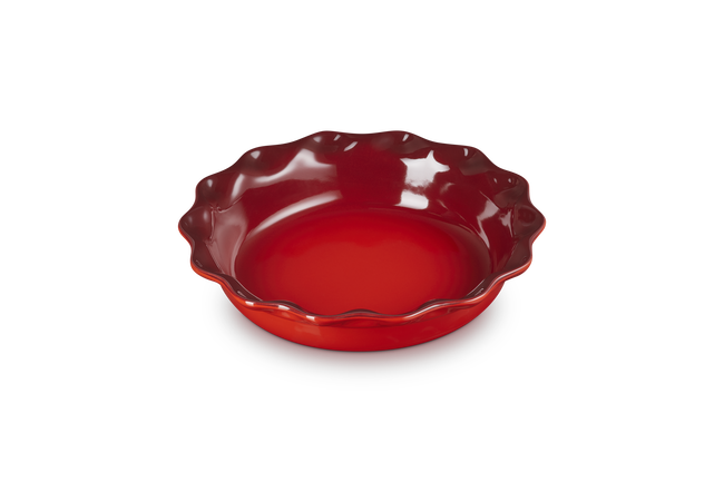 Stoneware Heritage Pie DishCerise image number 1