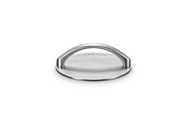 Le Creuset Stainless Steel 18cm Burger Press image number 1
