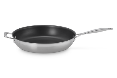 3-ply Stainless Steel Non-Stick Frying Pan with Helper Handle
