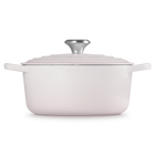 Cast Iron Signature Round CasseroleShell Pink image number 3