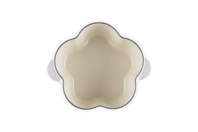 Le Creuset Cast Iron Floral Casserole 20cm Shell PinkShell Pink image number 4