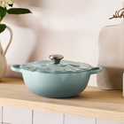 Le Creuset Cast Iron Signature Petal Soup Pot 26cm Sea SaltSea Salt image number 7