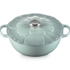 Le Creuset Cast Iron Signature Petal Soup Pot 26cm Sea SaltSea Salt image number 2