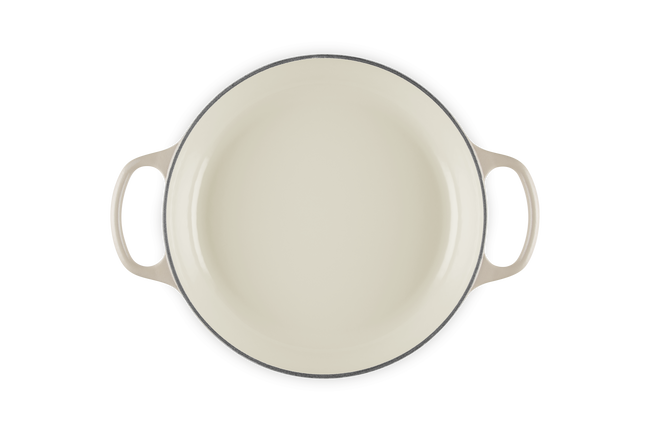 Le Creuset Cast Iron Signature Shallow Casserole with Glass Lid 26cm BriocheBrioche image number 4