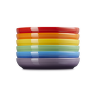 Stoneware Rainbow Set of 6 Coupe Pasta Bowls image number 4
