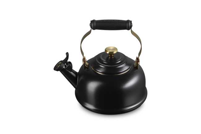 Whistling Teakettle with Gold KnobMatte Black image number 2