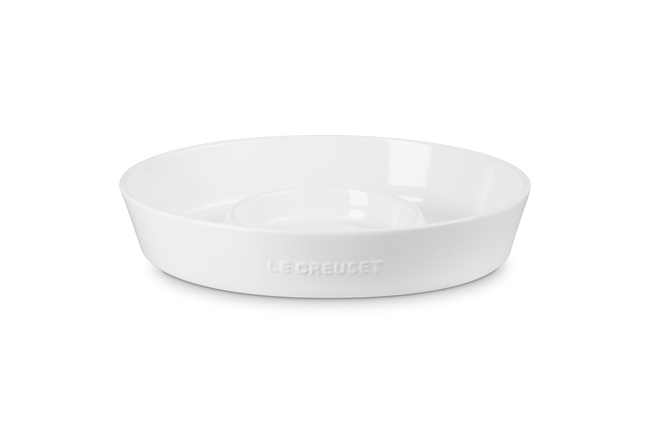 Stoneware Chip and Dip PlatterWhite image number 1