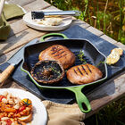 Le Creuset Cast Iron Signature Square Skillet Grill 26cm Bamboo GreenBamboo image number 2