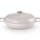 Le Creuset Cast Iron Signature Shallow Casserole 30cm Shell PinkShell Pink image number 1