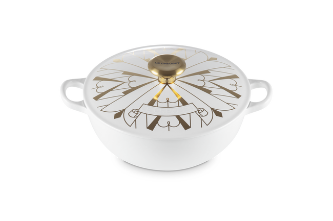 Cast Iron Art Deco Casserole image number 2