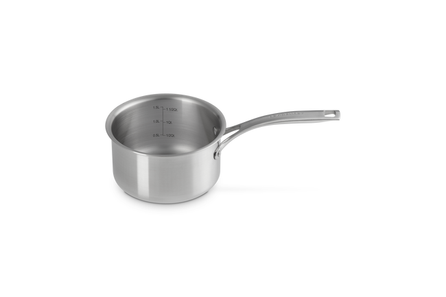 Essential 3-ply Stainless Steel 16cm Saucepan with Lid image number 3