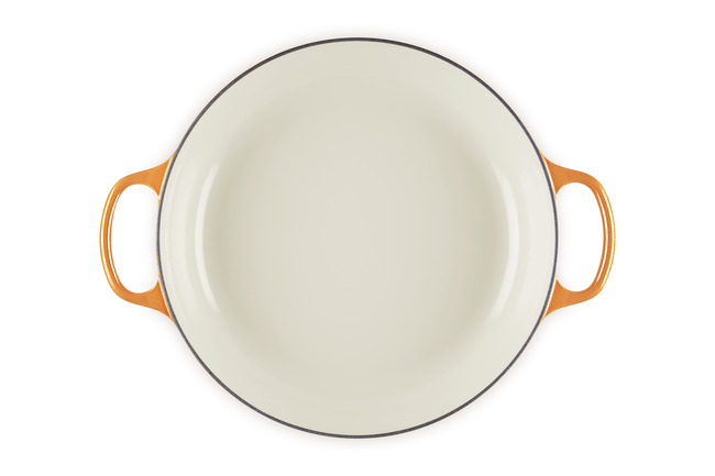 Cast Iron Flamme Dorée Signature Shallow Casserole with Crucible Knob image number 6
