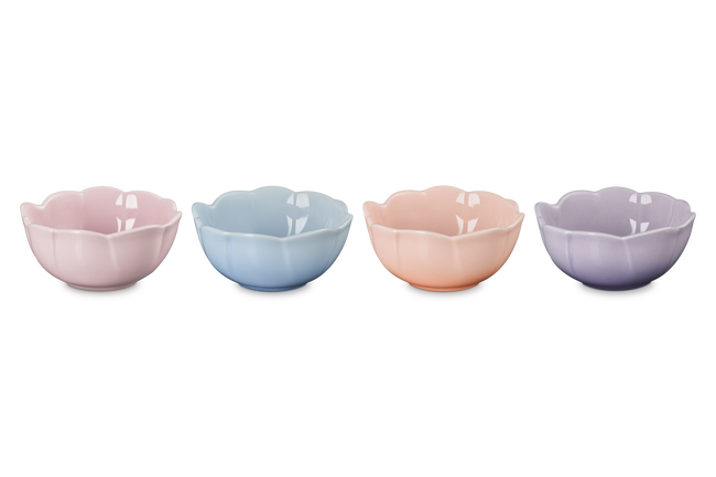 Le Creuset Stoneware Petal Set of 4 Mini Bowls Mix image number 1