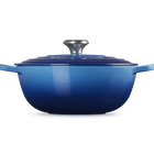 Le Creuset Cast Iron Signature Soup Pot 26cm Azure BlueAzure Blue image number 3