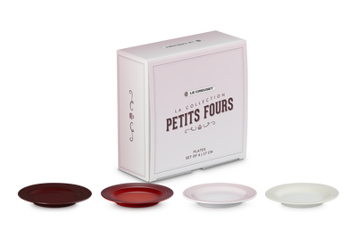 Stoneware Petits Fours Set of 4 Appetiser Plates