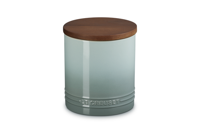 Signature 1.1L Storage Jar with Wooden LidSea Salt image number 1