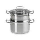 3-ply Stainless Steel Casserole with Steamer Set image number 6