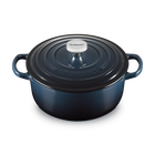 Le Creuset Cast Iron Signature Round Casserole 20cm NuitNuit image number 2