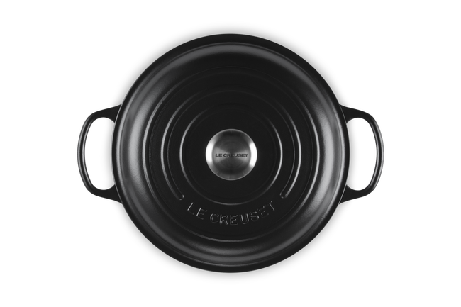 Le Creuset Cast Iron Signature Shallow Casserole 30cm Matte BlackMatte Black image number 4