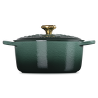 Cast Iron Holly Round Casserole image number 1