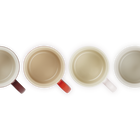 Stoneware Petits Fours Set of 4 Cappuccino Mugs image number 6