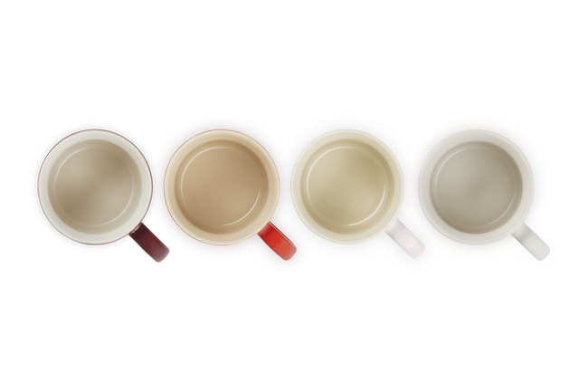 Stoneware Petits Fours Set of 4 Cappuccino Mugs image number 6