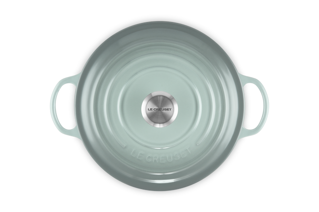 Le Creuset Cast Iron Signature Soup Pot 32cm Sea SaltSea Salt image number 4