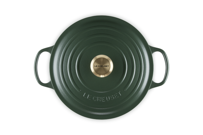 Le Creuset Cast Iron Signature Round Casserole 26cm For&ecirc;tFor&ecirc;t image number 5