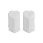 Stoneware Heart Salt & Pepper ShakersWhite image number 2