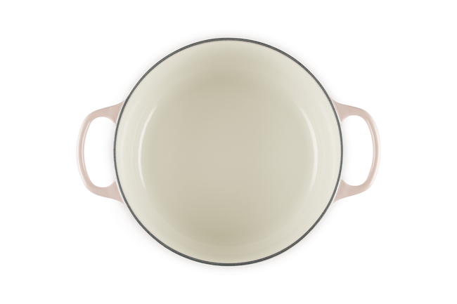 Le Creuset Cast Iron Signature Petal Round Casserole 26cm PecheP&ecirc;che image number 4