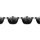 Gourmet Set of 4 Mini Cocottes Bases with Lids image number 1