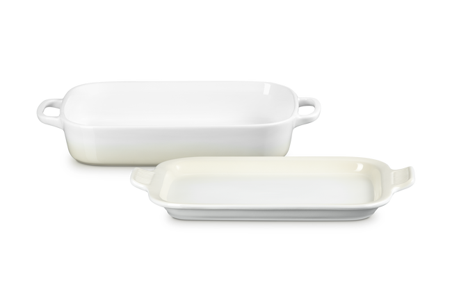 Rectangular Dish with Platter LidMeringue image number 1