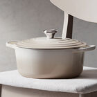 Le Creuset Cast Iron Signature Round Casserole 16cm MeringueMeringue image number 7