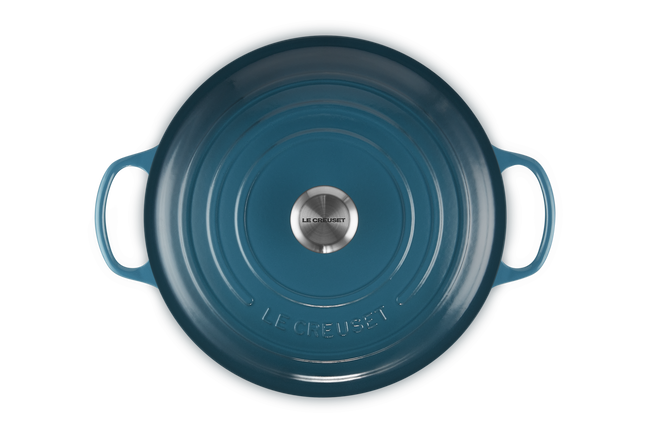 30cm Cast Iron Signature Risotto PotDeep Teal image number 3