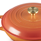 Cast Iron Flamme Dorée Signature Shallow Casserole with Crucible Knob image number 4