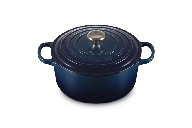 Le Creuset Cast Iron Signature Round Casserole 22cm AgaveAgave image number 2