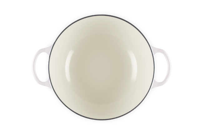 Le Creuset Cast Iron Signature Petal Soup Pot 26cm Shell PinkShell Pink image number 4