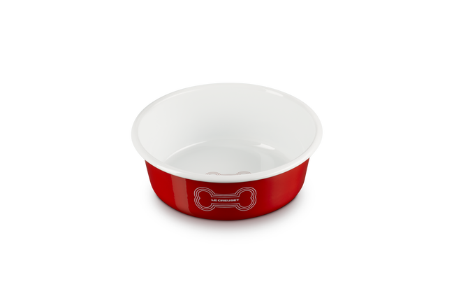 Pet Bowl with Bone DecalCarmin image number 2
